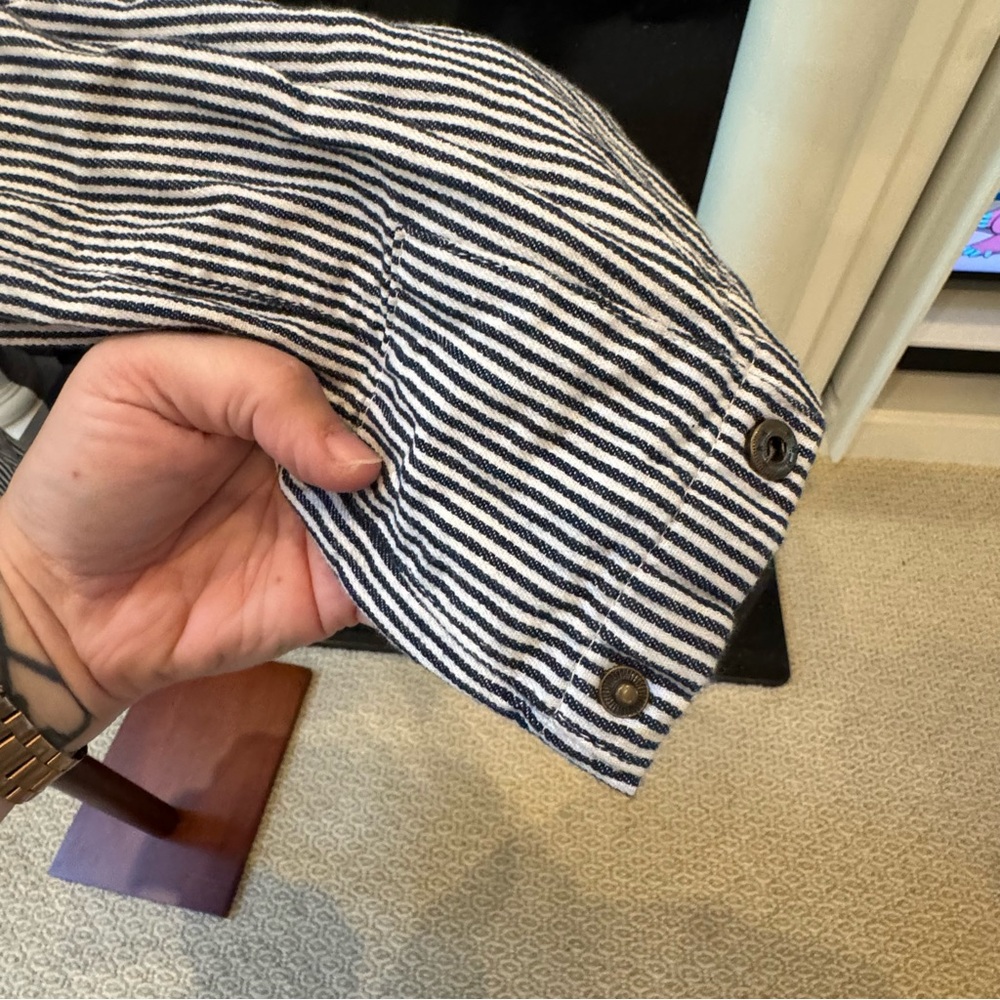 Ami Striped Utility Jacket With Drawstring Waist … - image 5